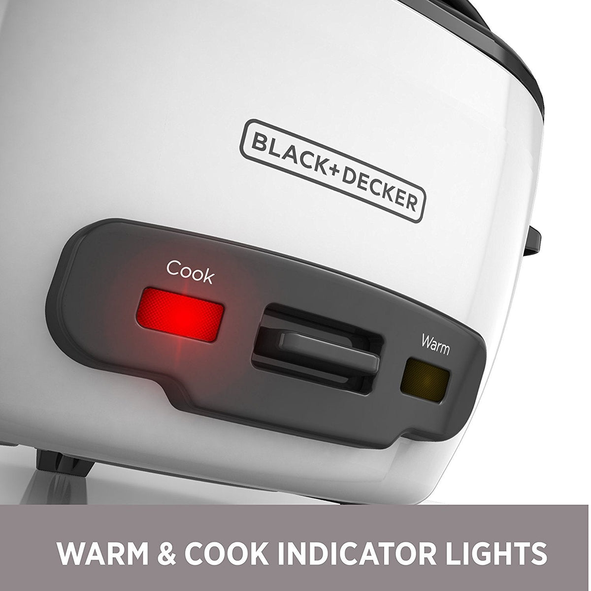 BLACK+DECKER 2-in-1 Rice Cooker and Food Steamer, 6-Cup