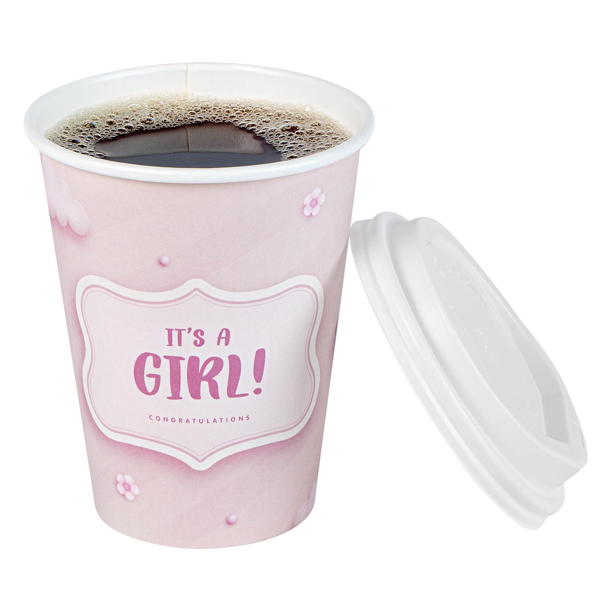 Restpresso Spooky Ghost Paper Hot Cups with Lids, 12 Ounce, 400 Count