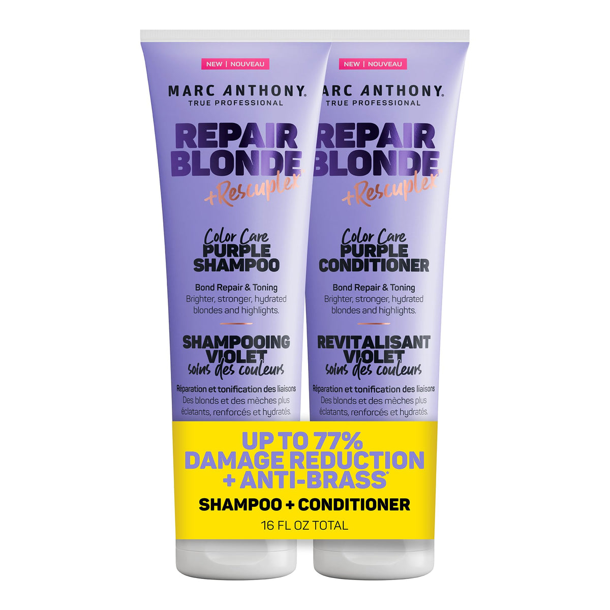 Marc Anthony Repair Blonde Purple Toning Shampoo & Conditioner Set