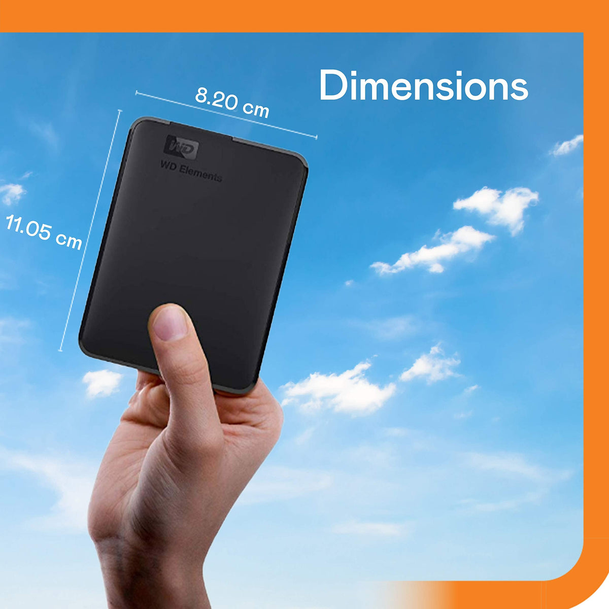 Western Digital 5TB Elements Portable External Hard Drive, Black