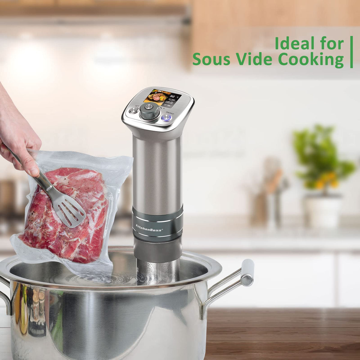 KitchenBoss Vacuum Sealer Bag Rolls, 6 Rolls, 6/8/11 Inch