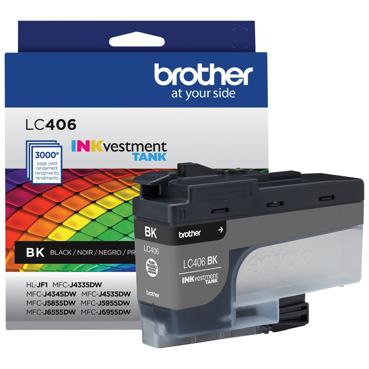 Brother Genuine LC406BKS Standard Yield Black Ink Cartridge