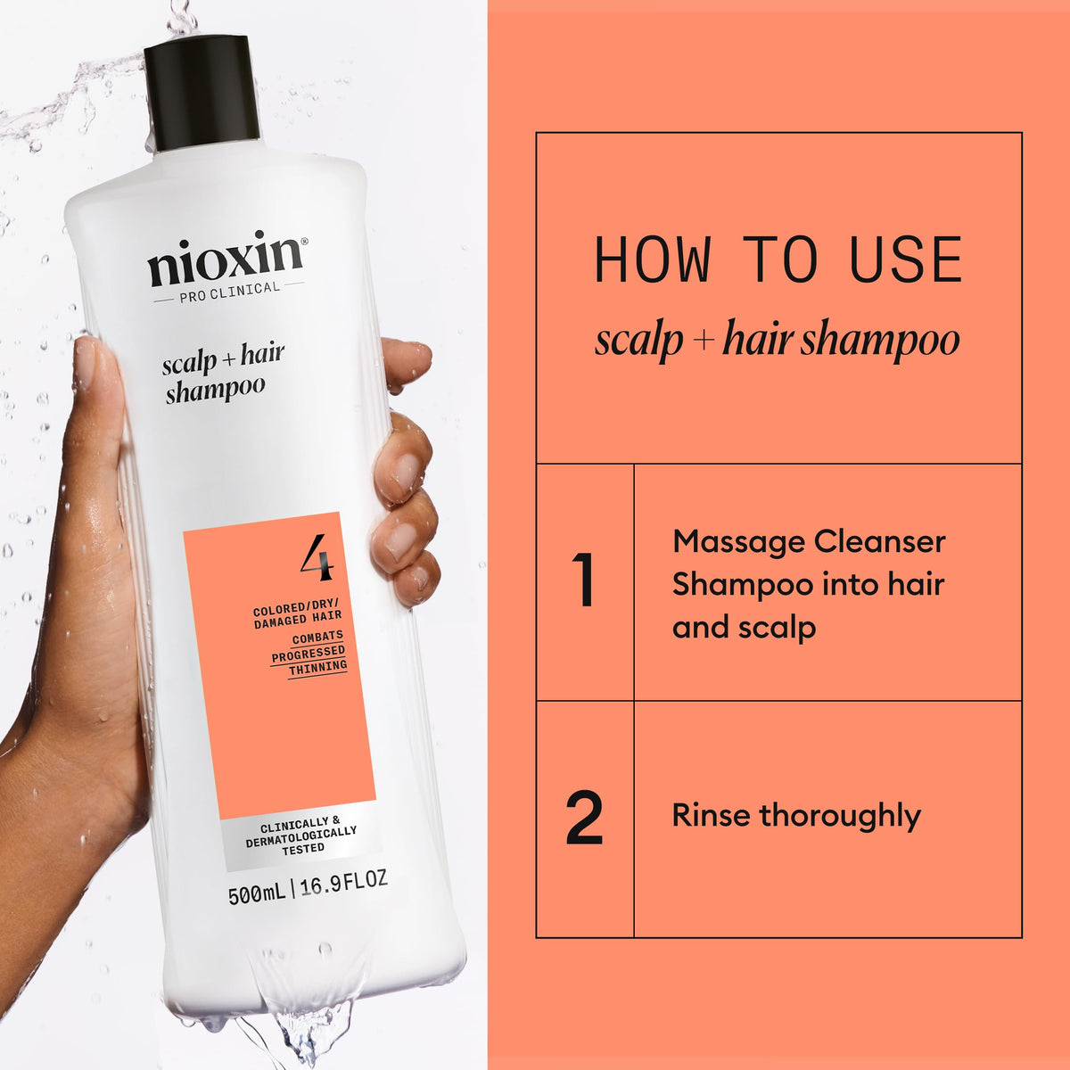 Nioxin System 4 Scalp + Hair Shampoo, 16.9 fl oz