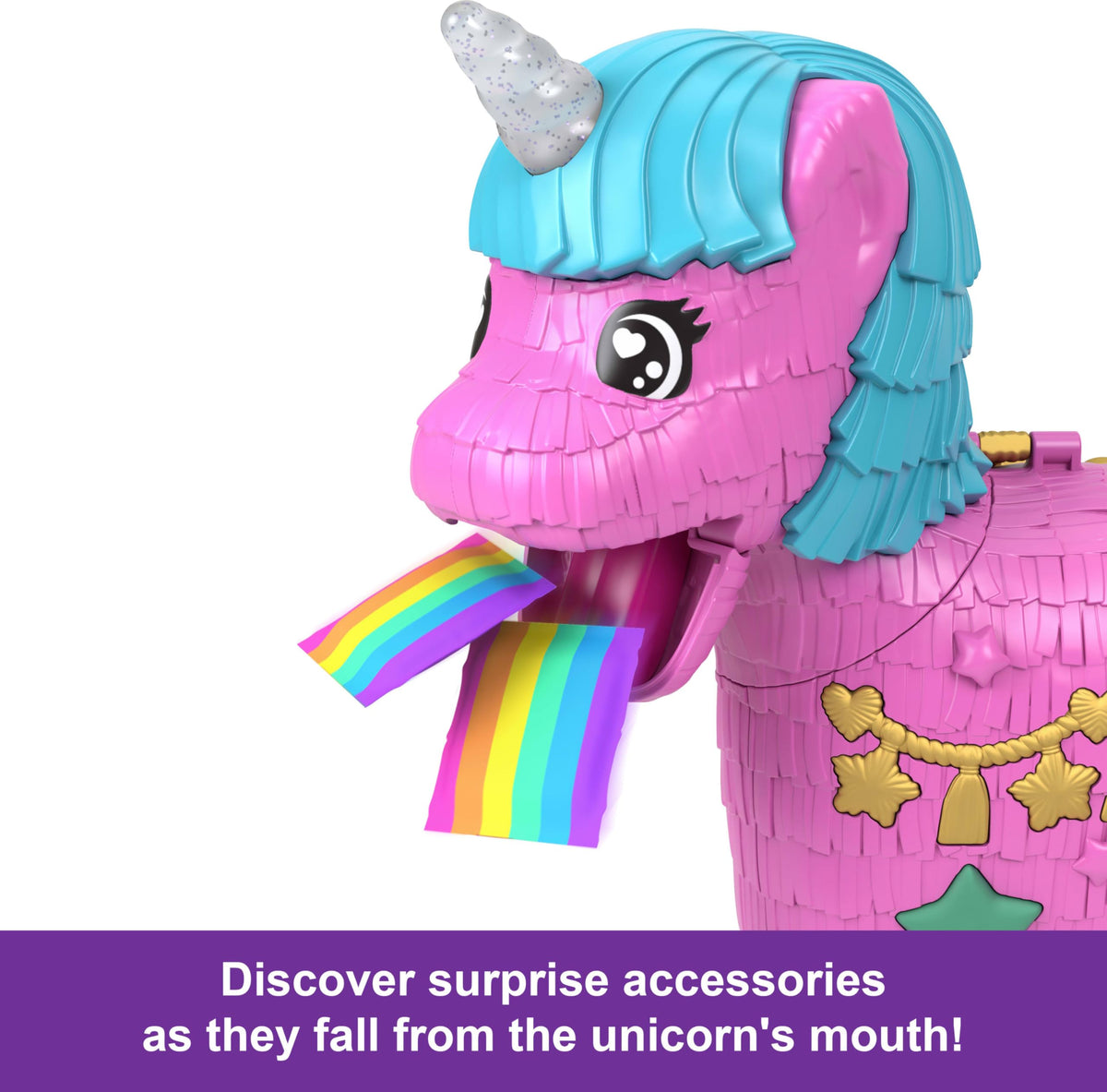 Polly Pocket Birthday Celebration Unicorn Partyland Playset