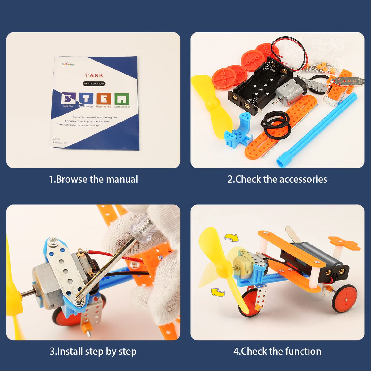 STEM Science Kit for Kids, Building Robot Car