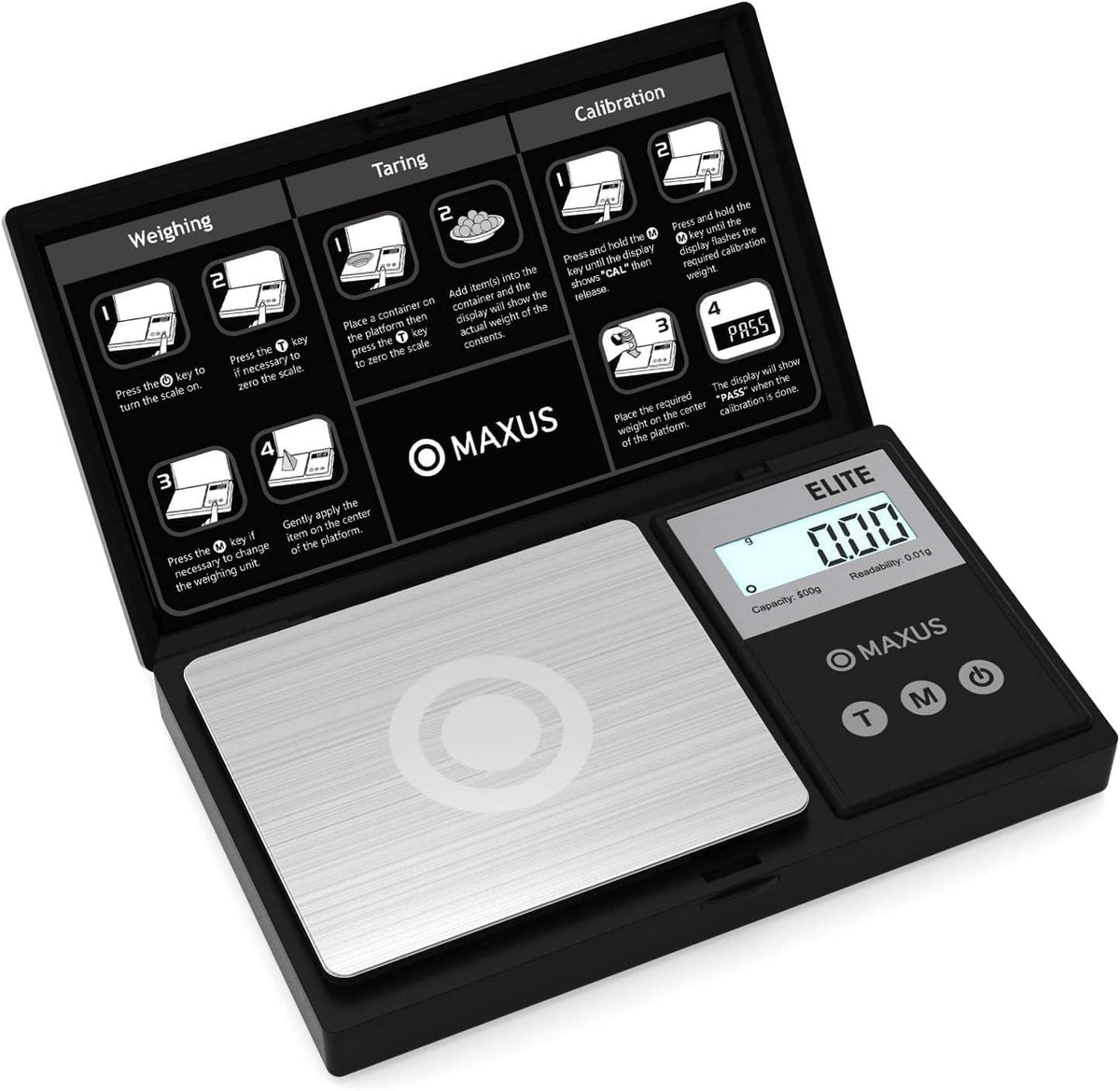 MAXUS Precision Pocket Scale, 500 g x 0.01 g
