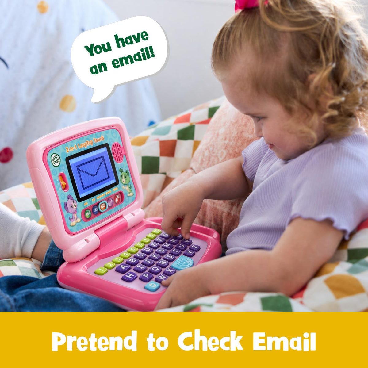 LeapFrog 2-in-1 LeapTop Touch, Pink, English Version
