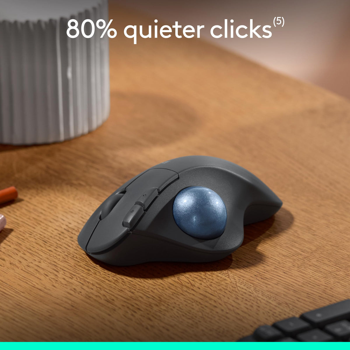 Logitech Ergo M575S Wireless Trackball Mouse, Graphite