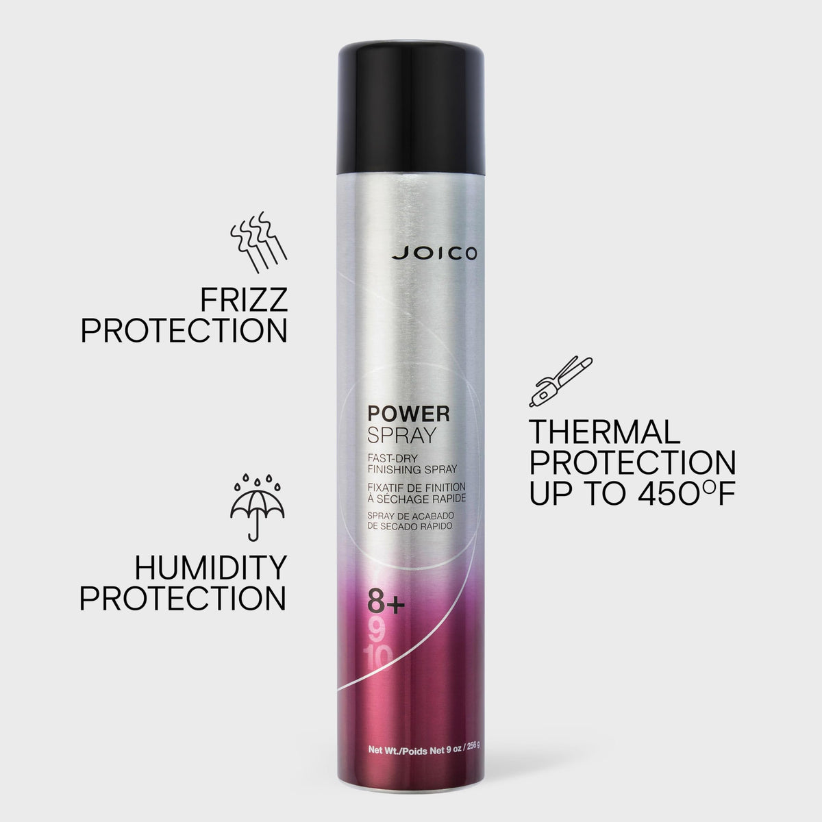 Joico Power Spray Fast-Dry Finishing Spray, Strong Hold, 300mL