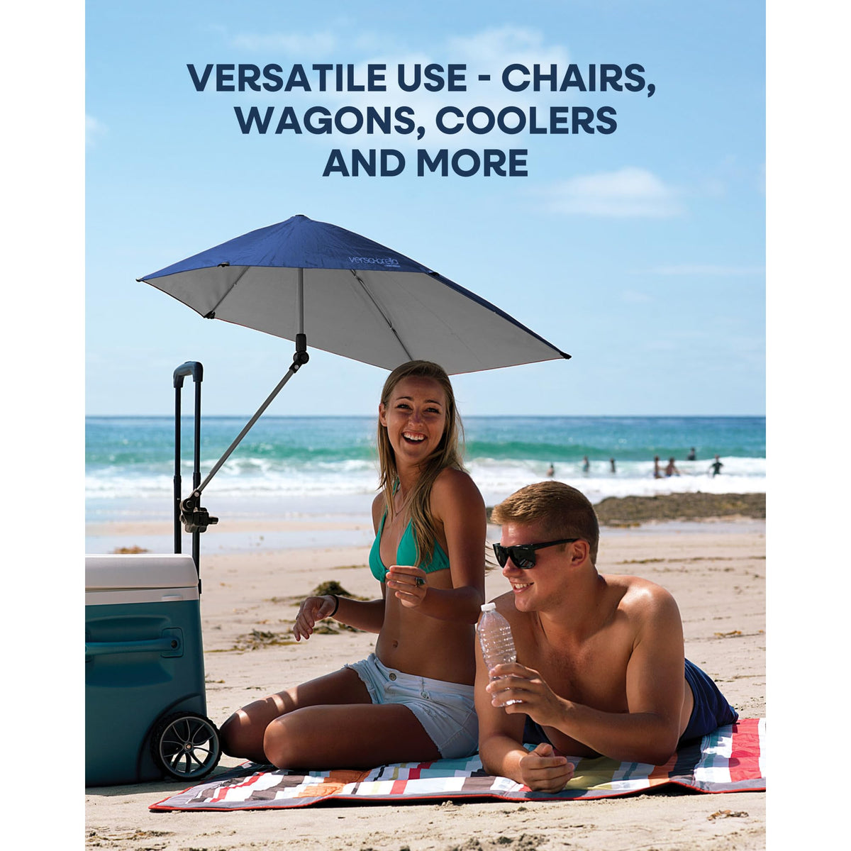 SKLZ Sport-Brella Versa-Brella All Position Umbrella with Clamp