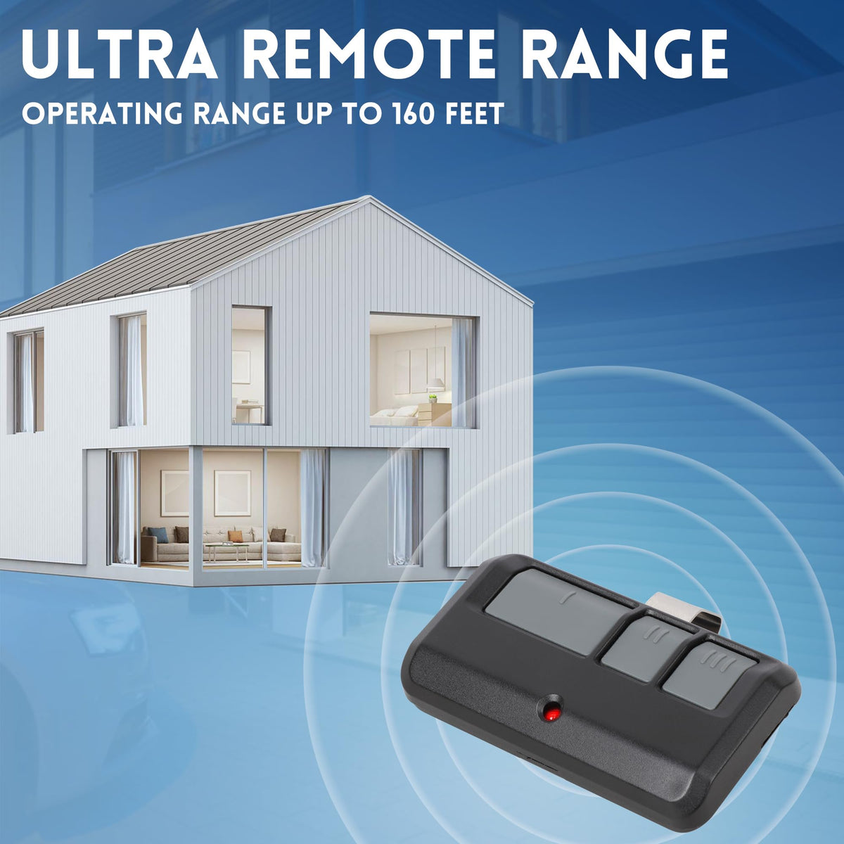 CreaCity Universal Garage Door Remote for LiftMaster, 2-Pack