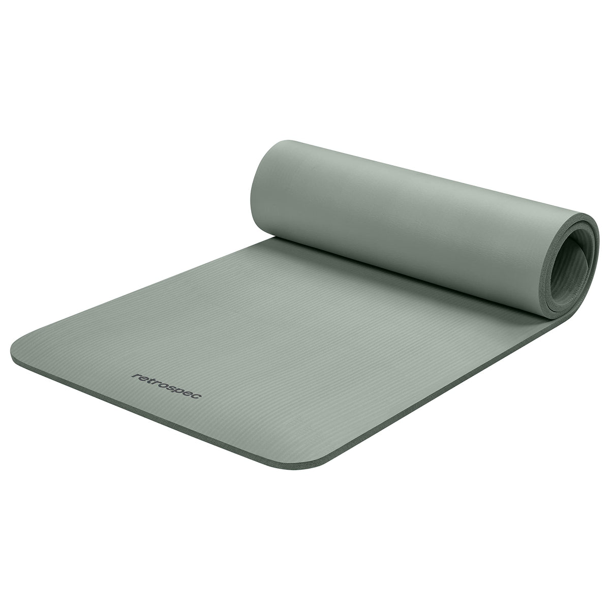 Retrospec Solana Yoga Mat, 1/2 Inch Thick, Sage