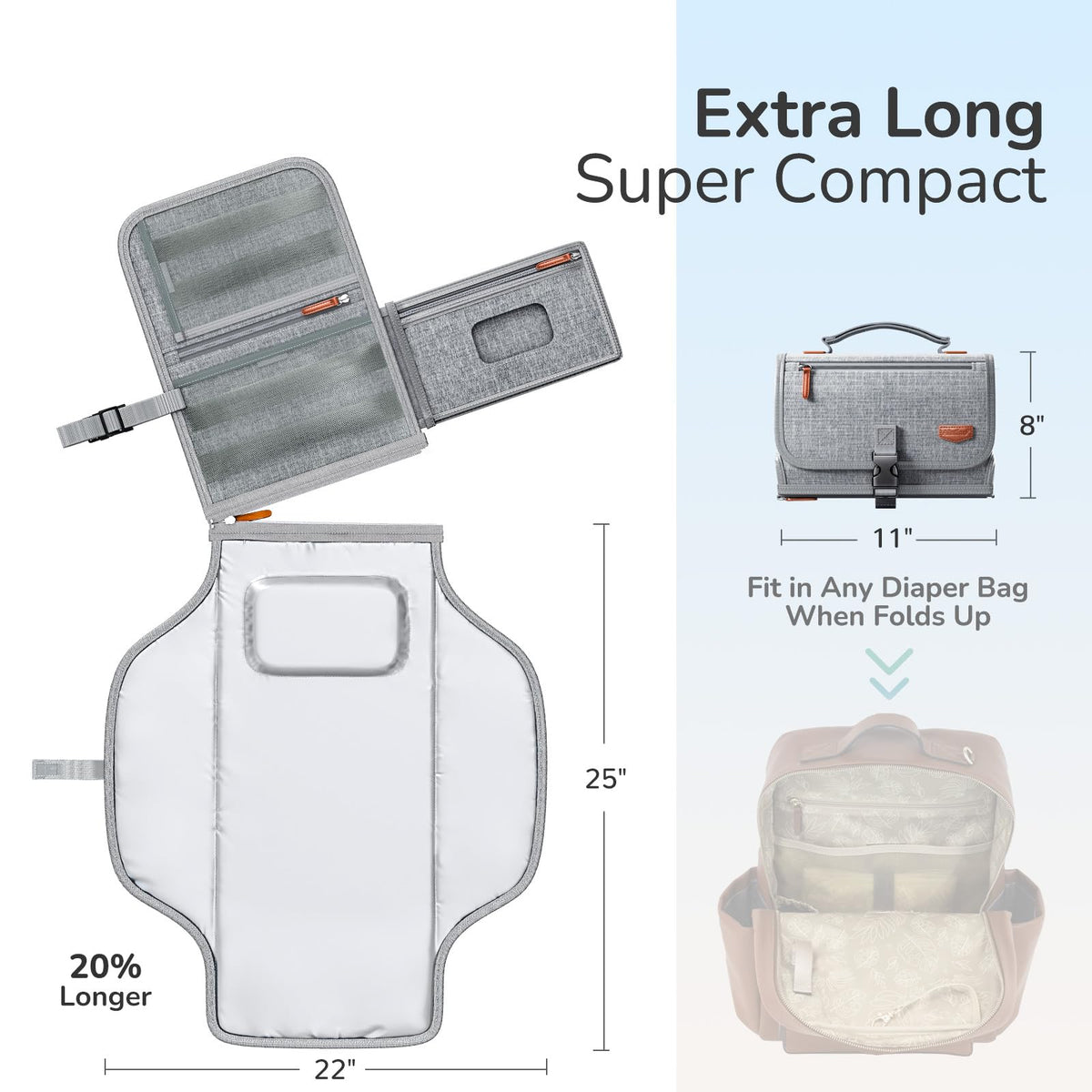 Portable Detachable Baby Diaper Changing Pad