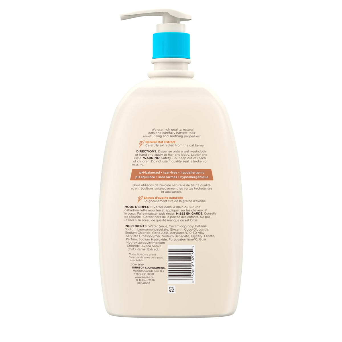 Aveeno Baby Wash & Shampoo with Oat Extract, 975 ml