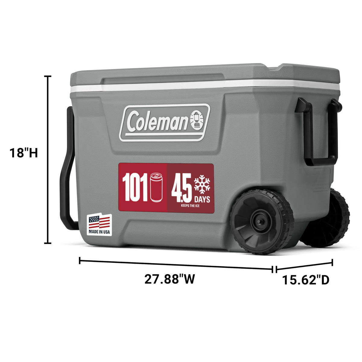 Coleman Classic Series 62 Qt Wheeled Cooler