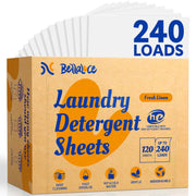 Laundry Detergent Sheets, 240 Loads, Fresh Linen Scent