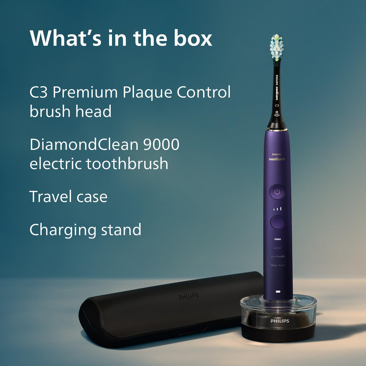Philips Sonicare DiamondClean 9000 Toothbrush, Amethyst (HX9911/91)