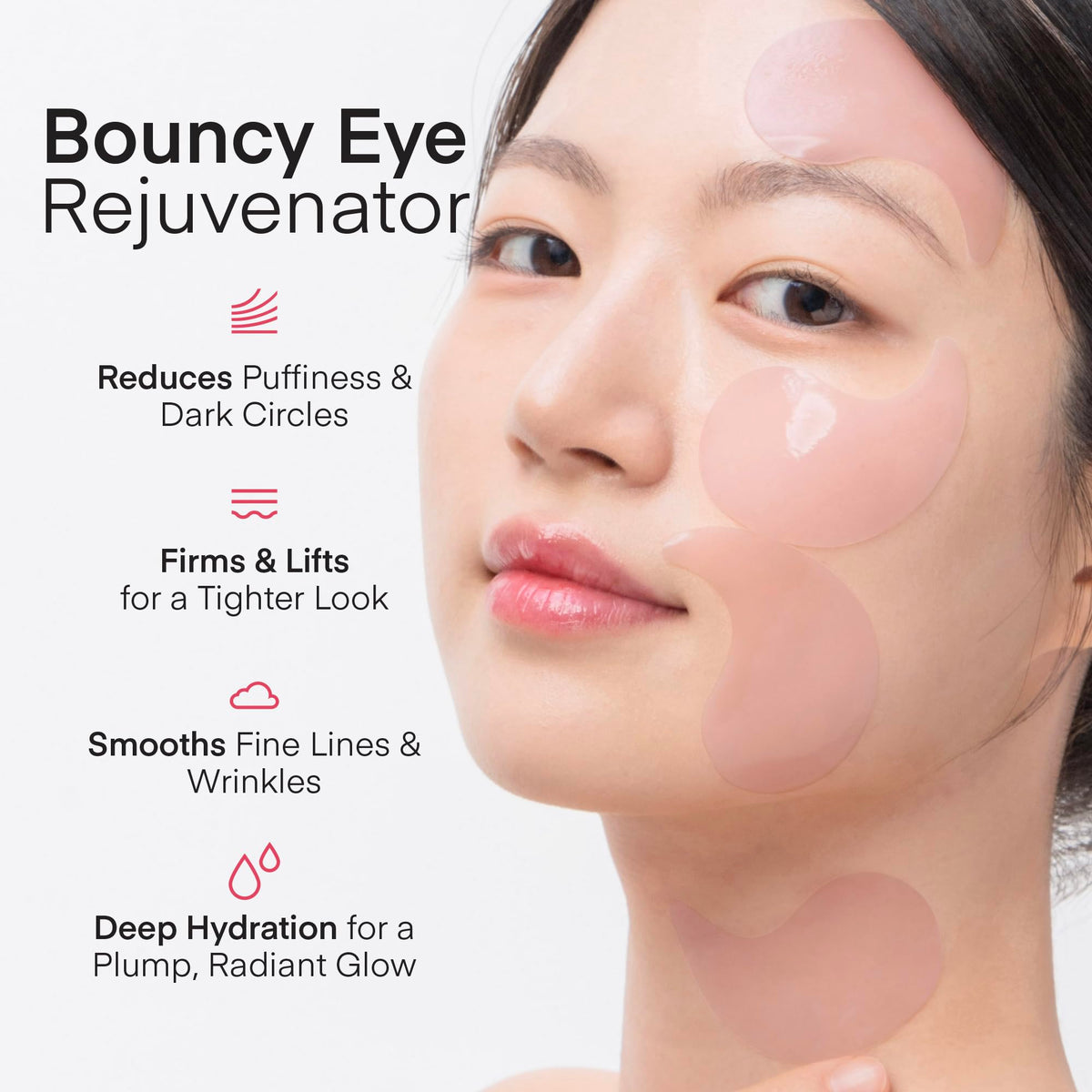 Peptide Collagen Gel Under Eye Patches, 30 Pairs