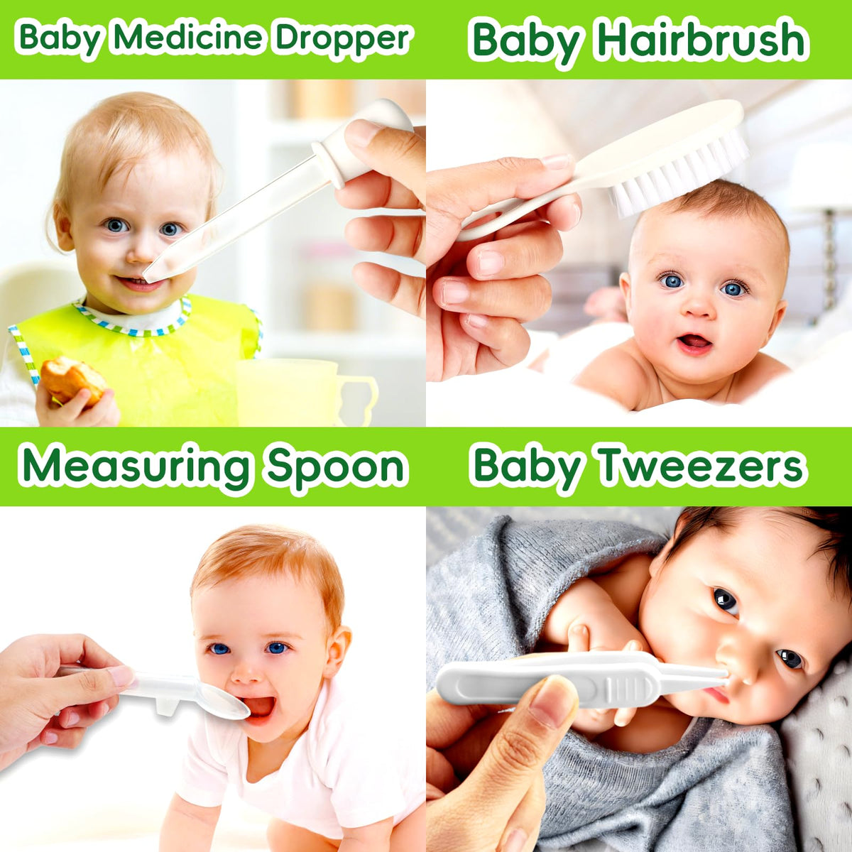 19-in-1 Baby Grooming Kit, Grey White