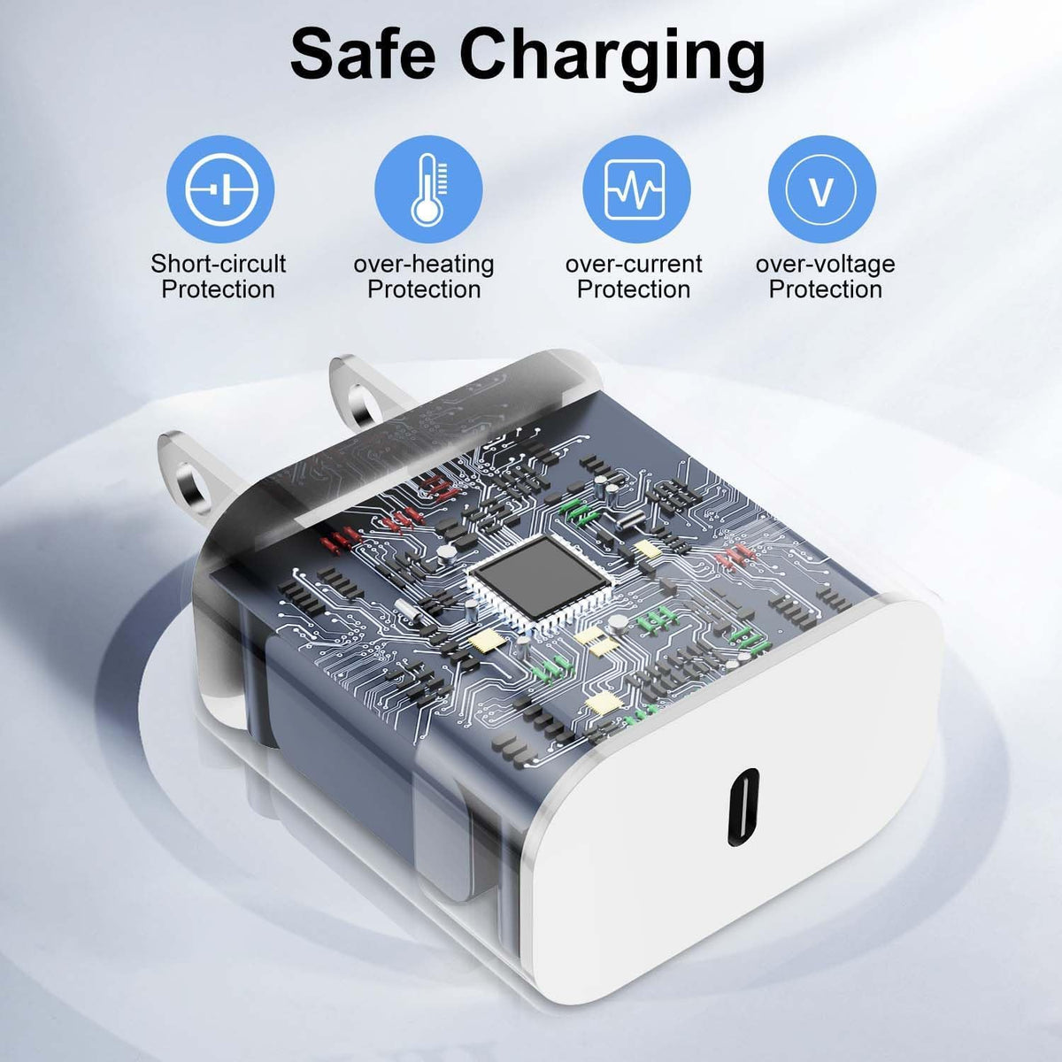 Apple 20W USB C Charger and Type C to C Cable, 6ft