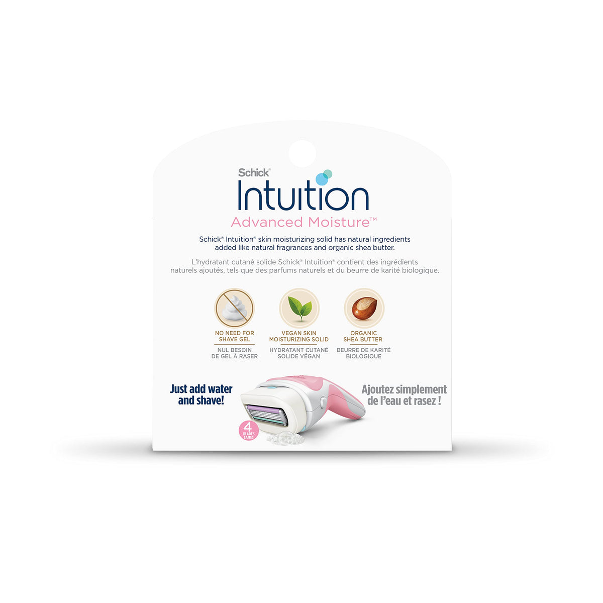 Schick Intuition Advanced Moisture Women's Razor Refills, 6 Count
