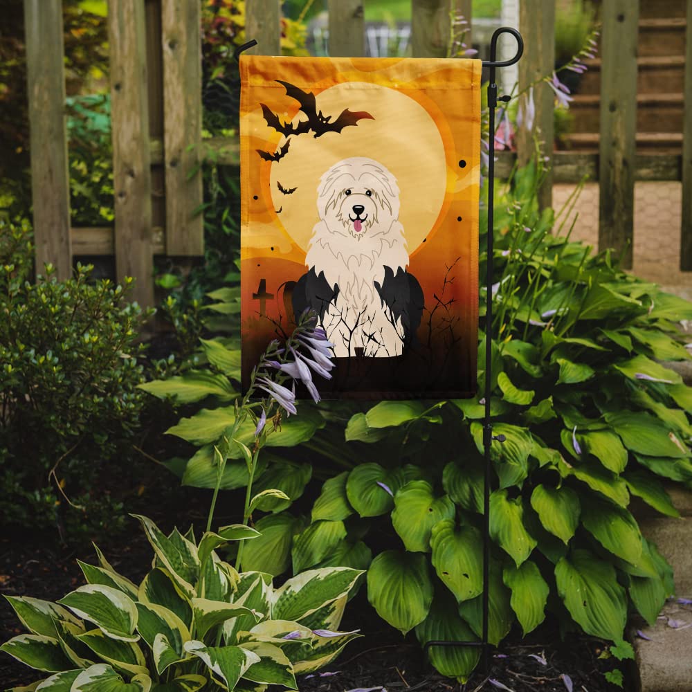 Caroline's Treasures BB4362GF Halloween Old English Sheepdog Flag Garden Size