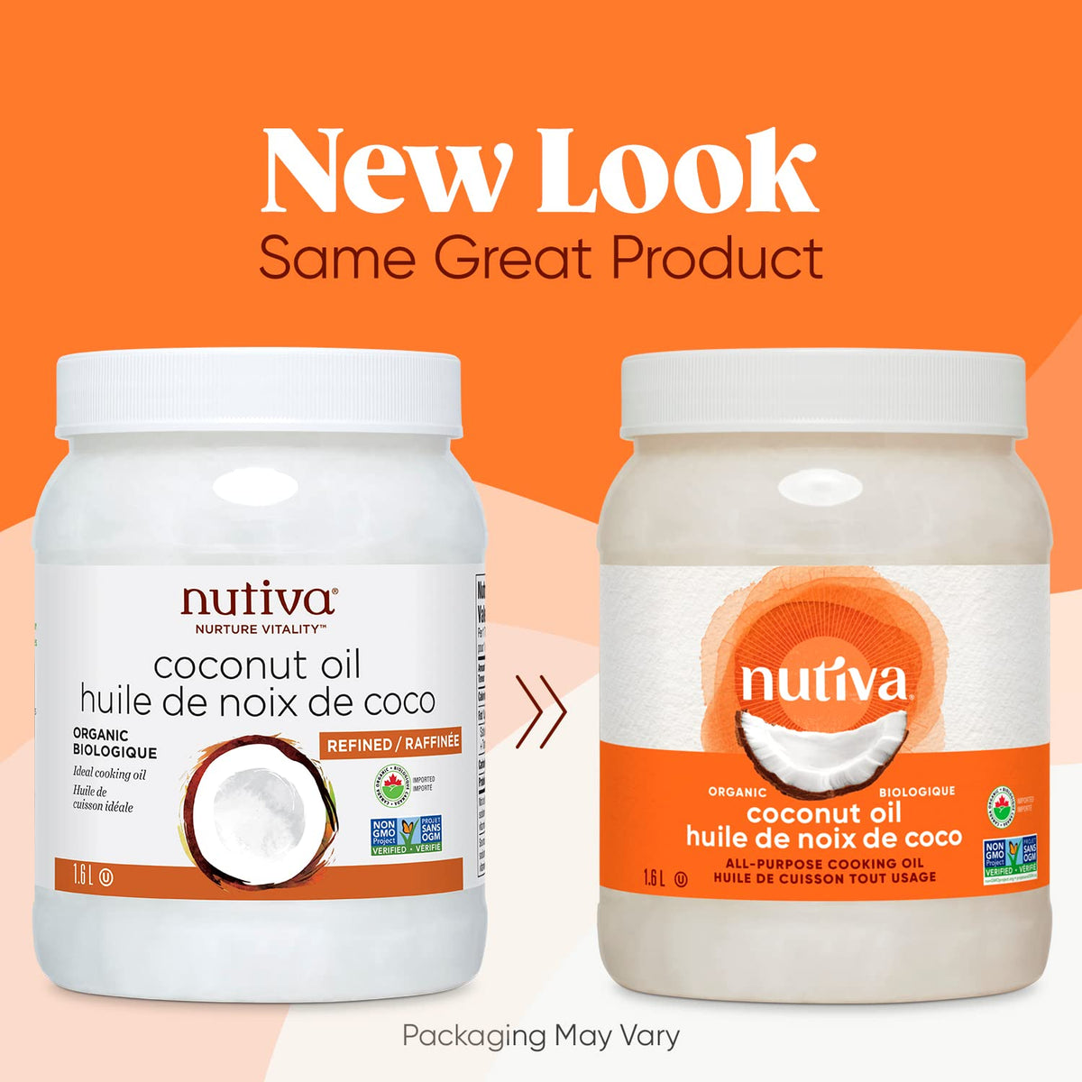 Nutiva Organic Steam-Refined Coconut Oil, 1.6L