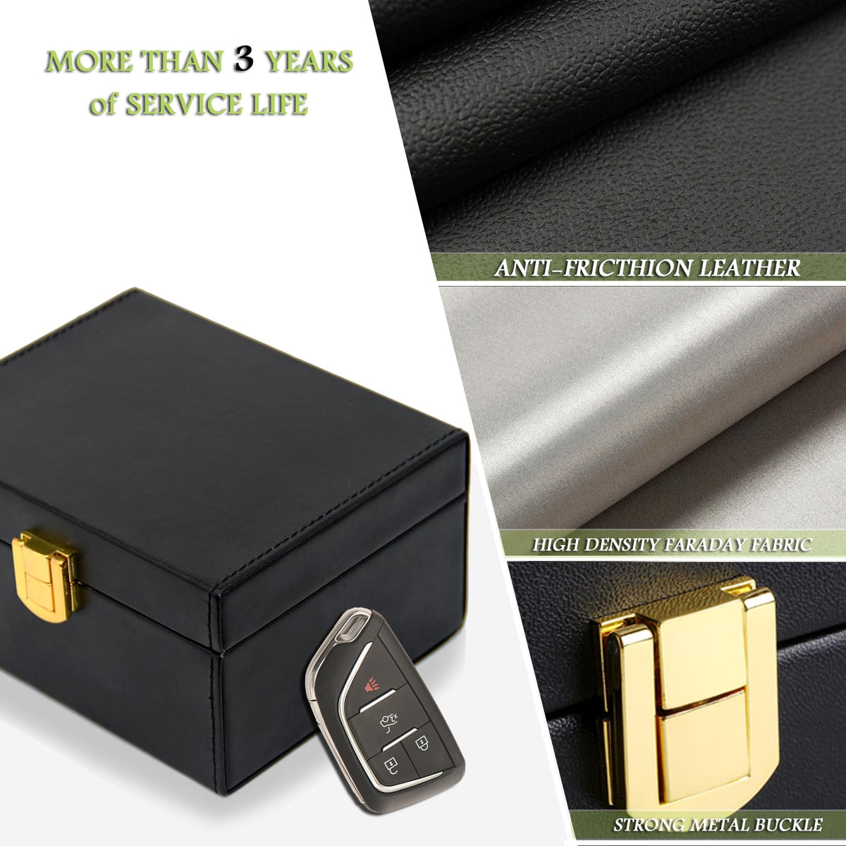 Faraday Box for Car Keys with 2 Faraday Bags