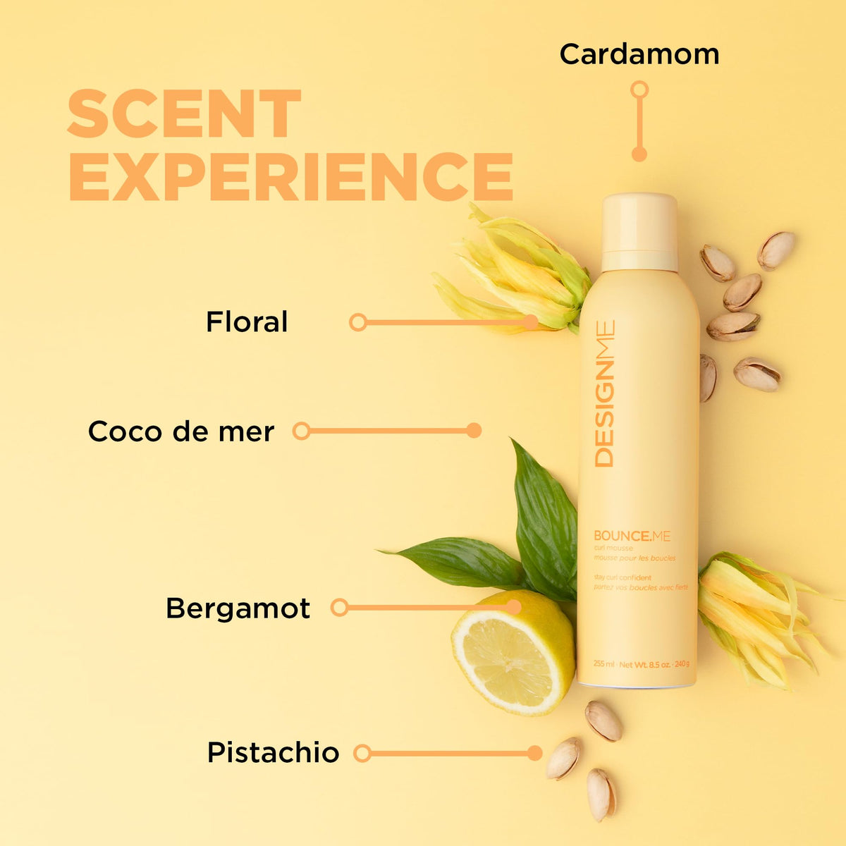 Design.Me BOUNCE.ME Curl Mousse, Lightweight Curl Defining