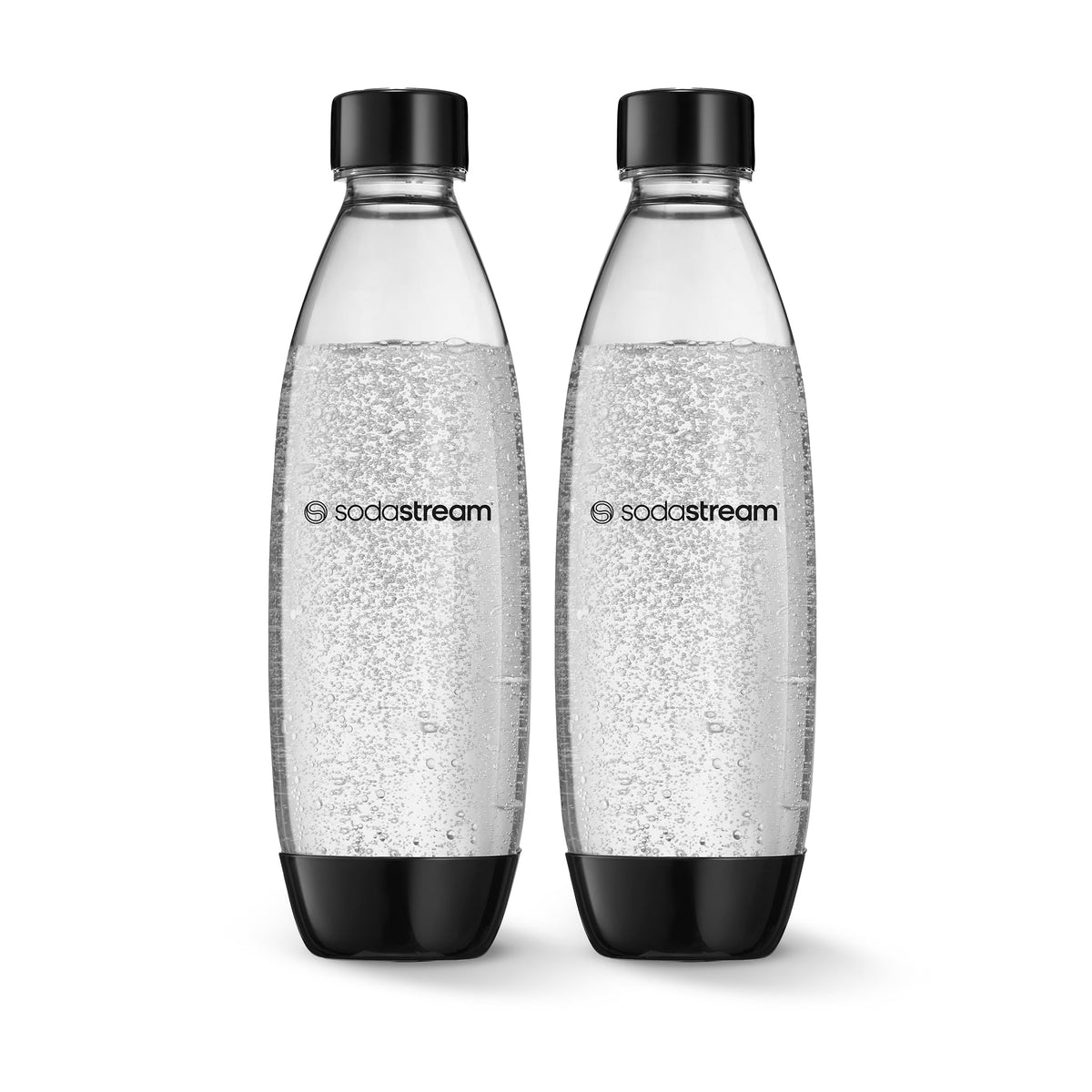 SodaStream 1 L Fuse Bottles, Black (2 Pack)