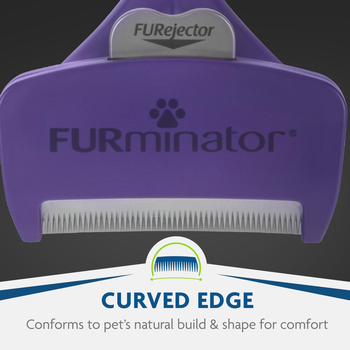 FURminator Long Hair deShedding Tool for Cats, Large