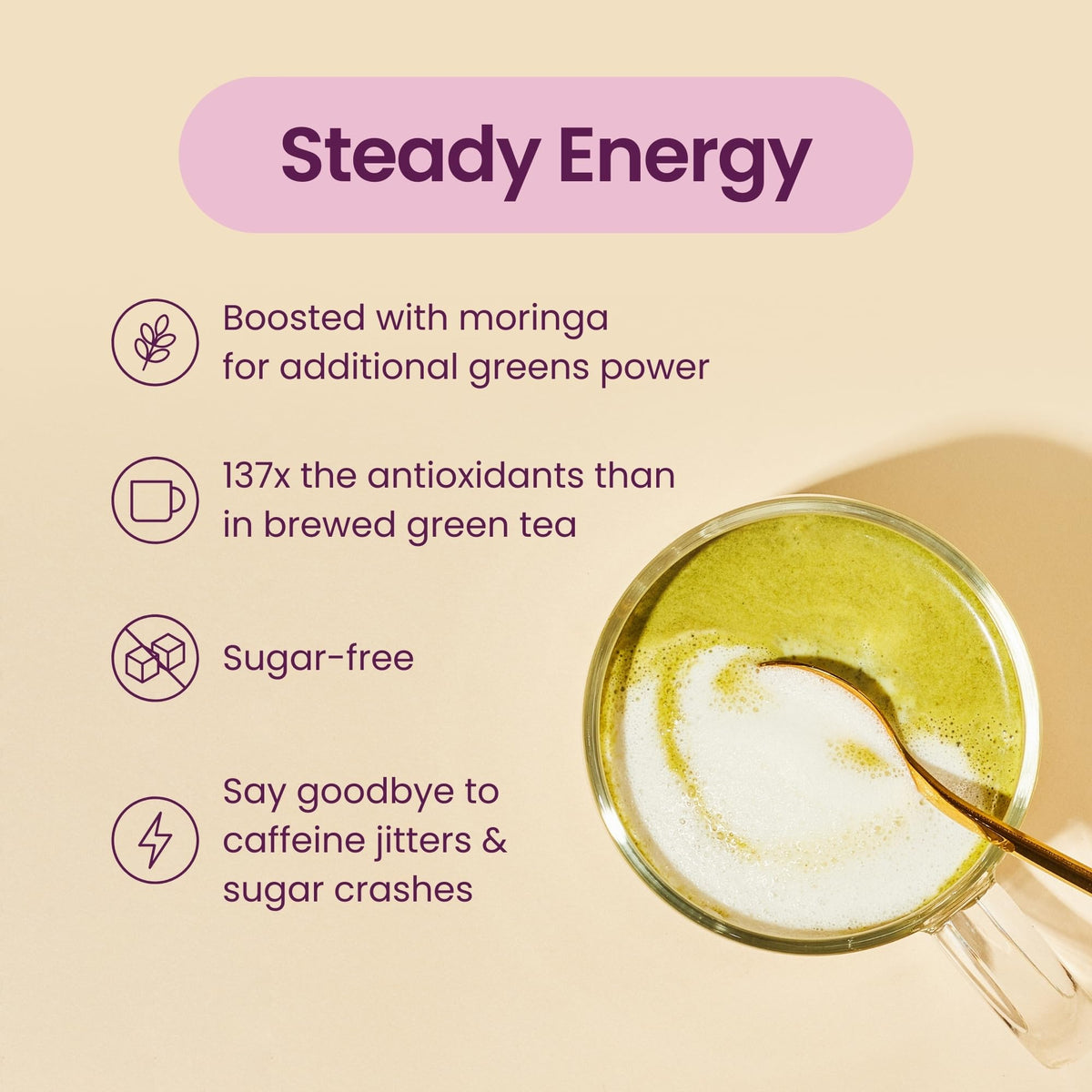 Blume Matcha Coconut Superfood Latte Mix, 25 Servings