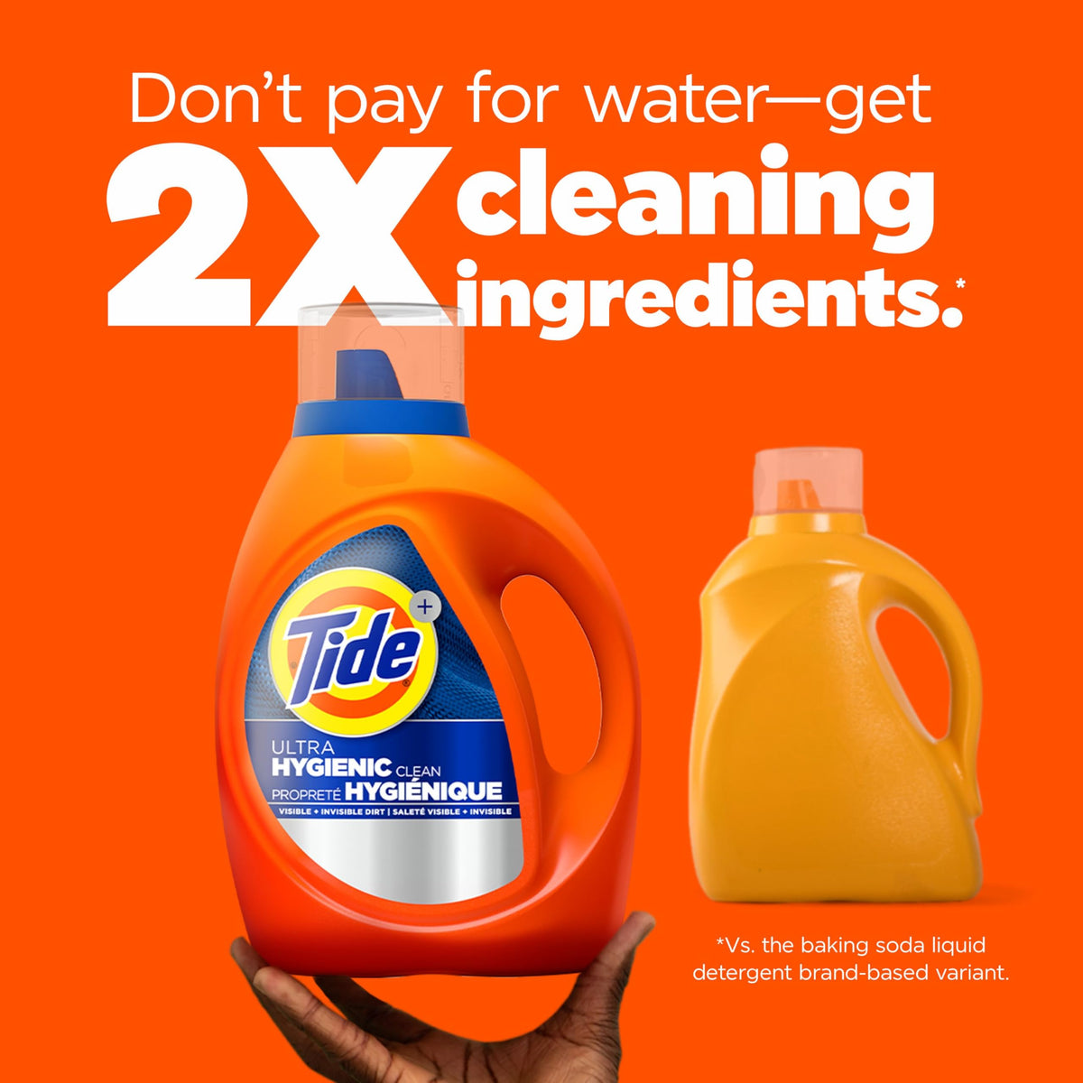 Tide Ultra Hygienic Clean Liquid Detergent, Original, 94 Loads, 3.9L