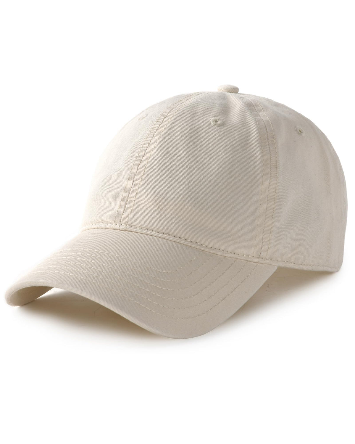 FURTALK Vintage Washed Cotton Baseball Cap, Beige