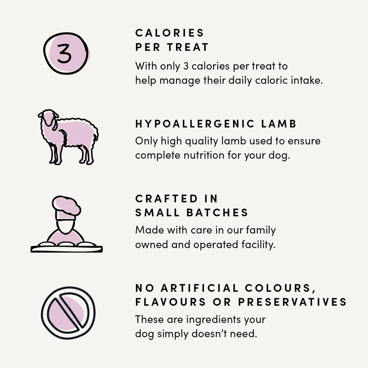 Crumps' Naturals Mini Trainers Lamb Dog Treats, 300 g
