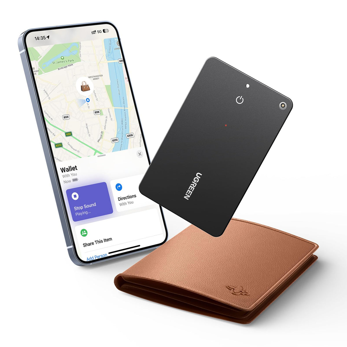 UGREEN FineTrack Slim Smart Finder Card