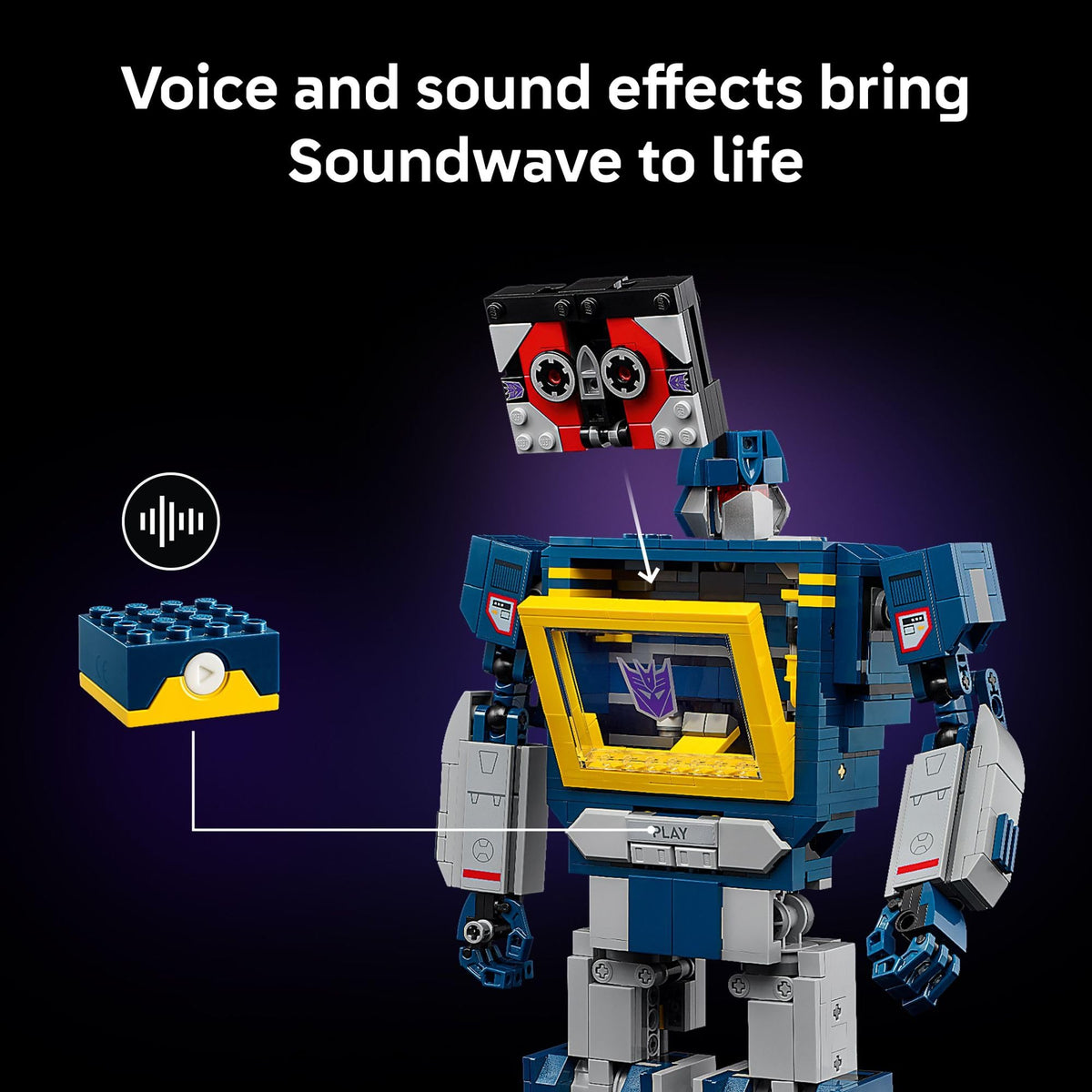 LEGO Icons Transformers: Soundwave Building Set, 10358