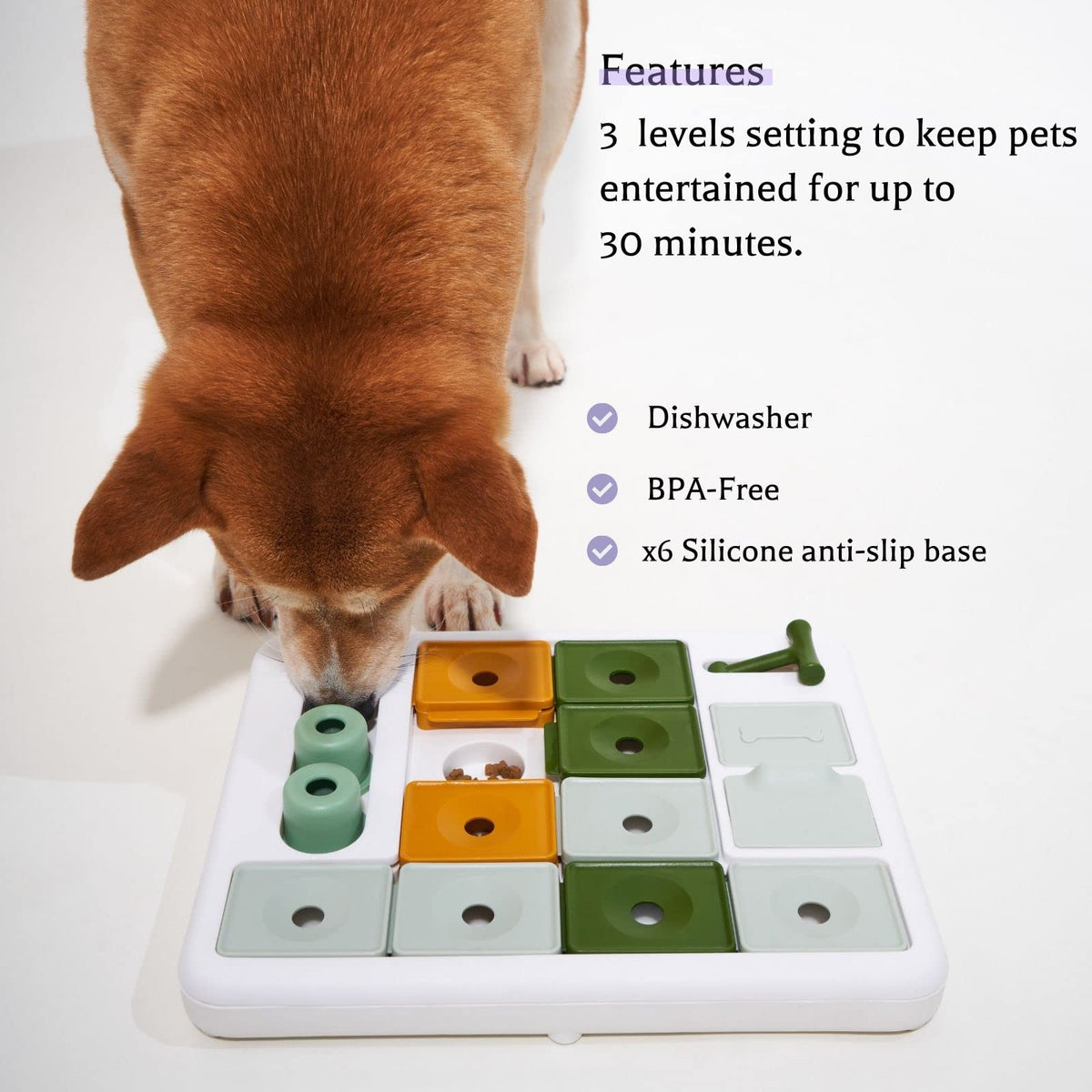 Barkwhiz Interactive Dog Treat Feeder Toy