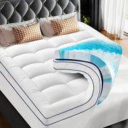 PATSBA Dual Layer Memory Foam Mattress Topper, 3 Inch, Queen