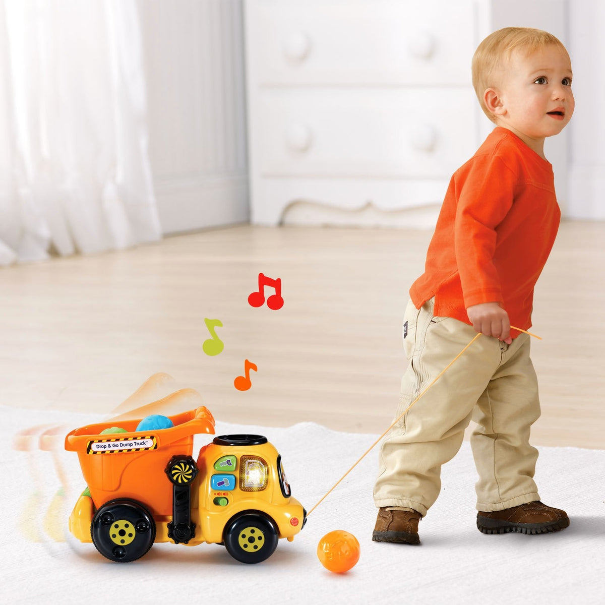 VTech Drop & Go Dump Truck, Orange
