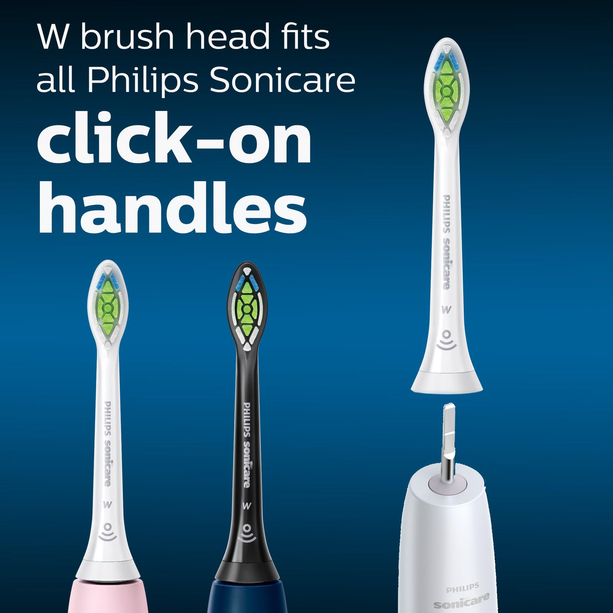 Philips Sonicare DiamondClean Brush Heads, 2 Pack, White, HX6062/65