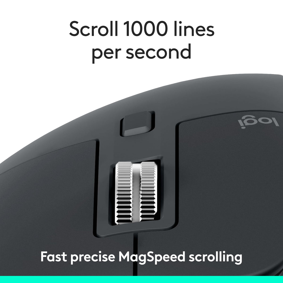 Logitech MX Master 3S Bluetooth Wireless Mouse, Graphite