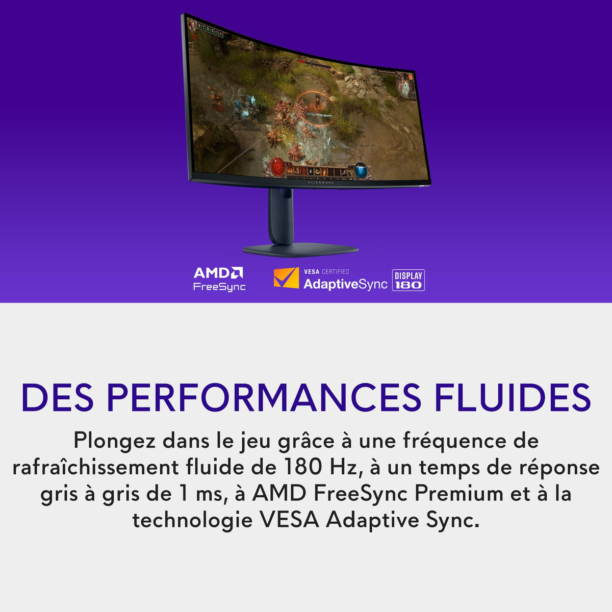 Alienware 34 Gaming Monitor AW3425DWM, WQHD VA, 180Hz