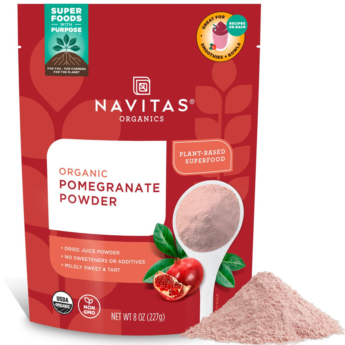 Navitas Organics Pomegranate Powder, 8 oz