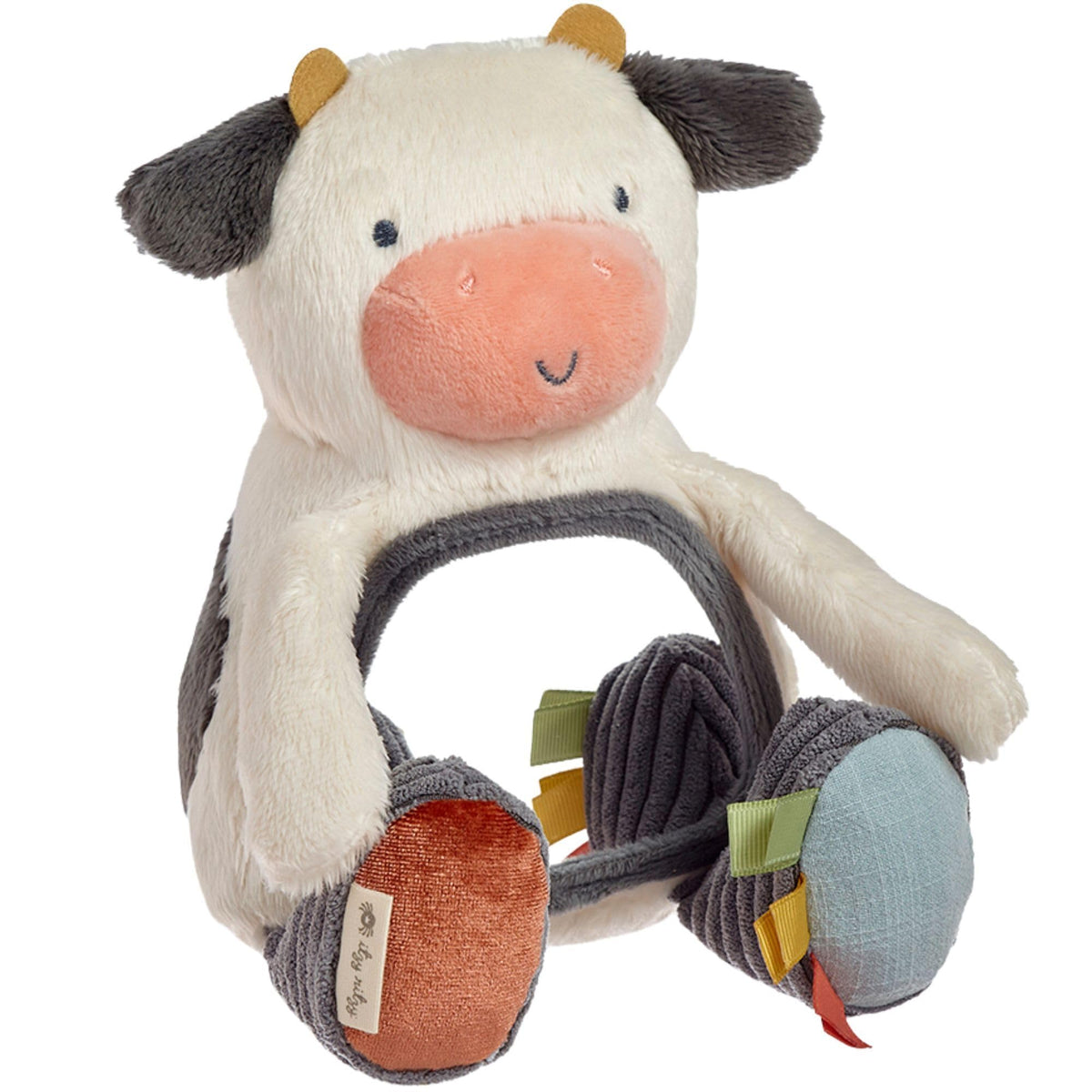 Itzy Ritzy Sensory Tummy Time Mirror Toy, Cow