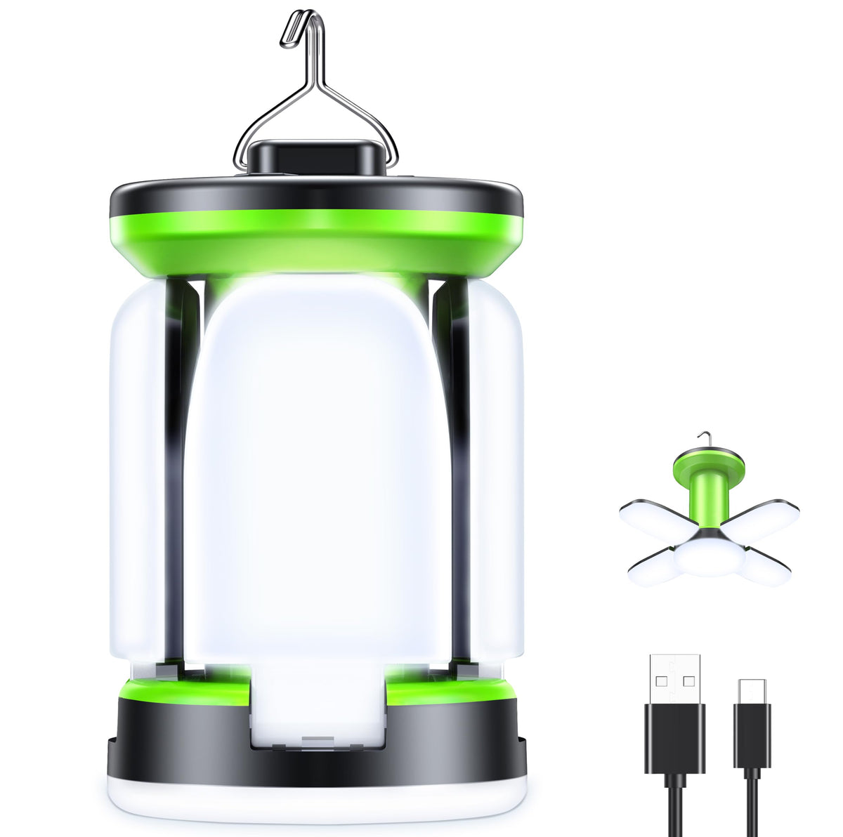 Blukar Rechargeable LED Camping Lantern, White Light