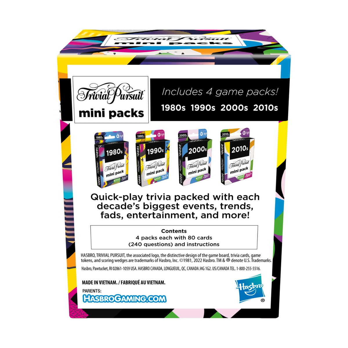 Hasbro Gaming Trivial Pursuit Mini Pack Multipack, 4 Games