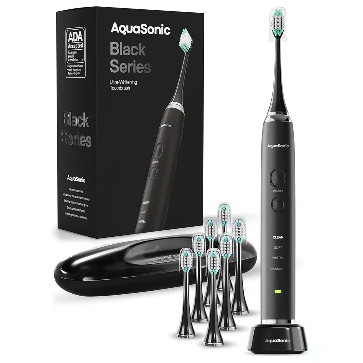 Aquasonic Black Series Rechargeable Electric Toothbrush
