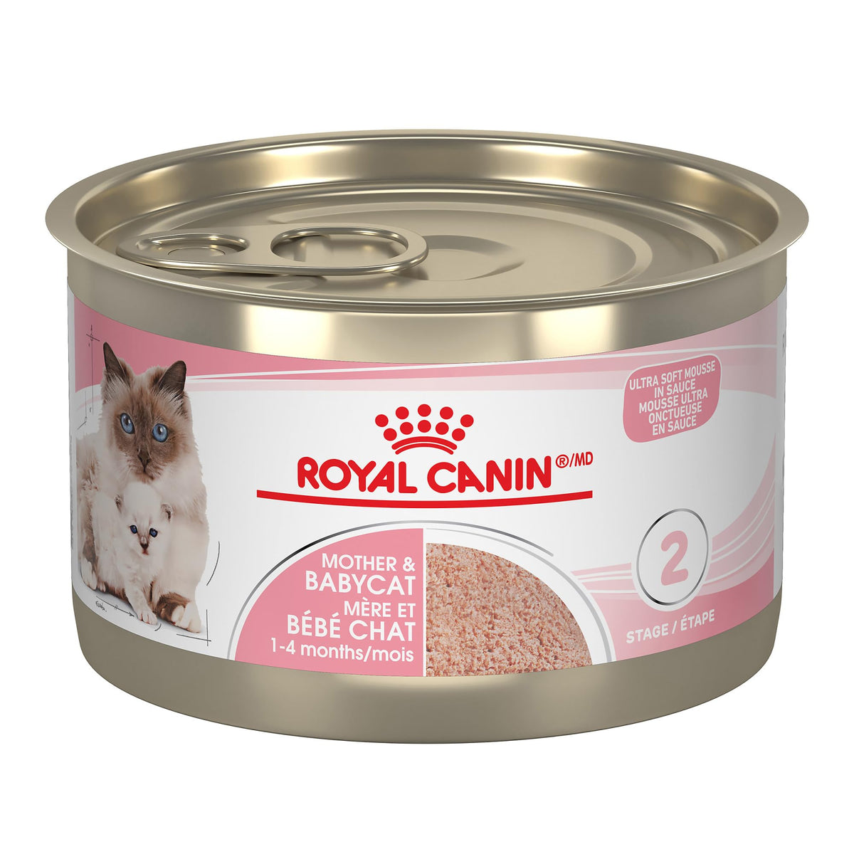 Royal Canin Feline Mother & Babycat Mousse in Sauce, 5.1 oz, 24-Count