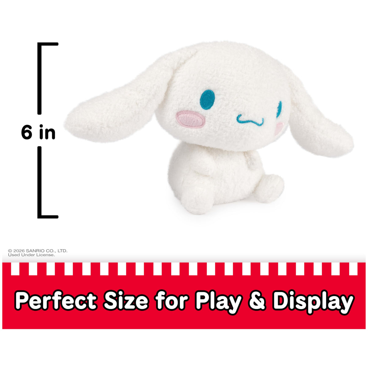 GUND Sanrio Cinnamoroll Plush Toy, 6-Inch, Ages 1+